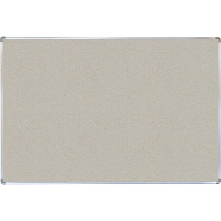 Aarco VIC Cork Bulletin Board with Euroframe Design 36"x48" Oyster Shell ERC3648206